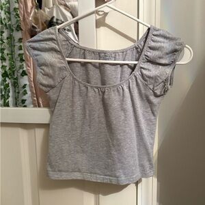 Brandy Melville Gray Eden Cropped Top